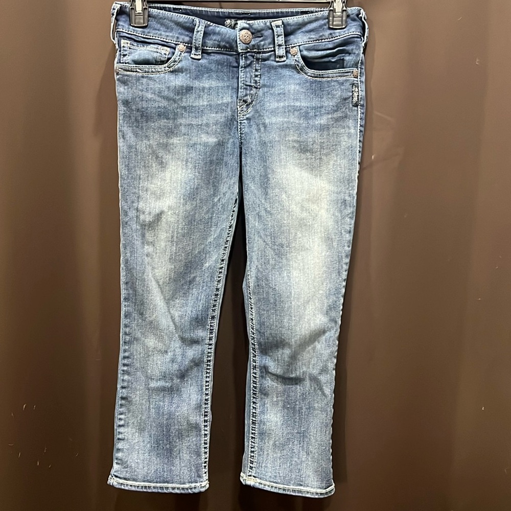 Silver Jeans, Suki Mid Capri, Skinny, Size 30W/22 1/2L